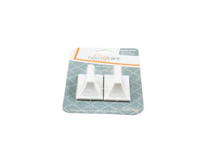 Móc dán nhựa chữ nhật bộ 2ks vỉ giấy treo (bịch: 12 bộ)