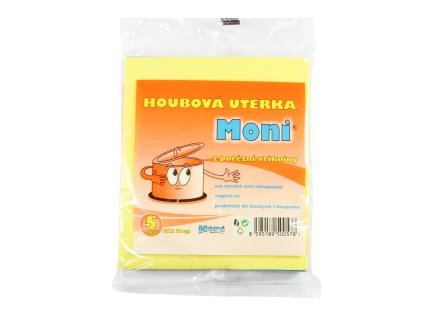 Khăn lau ướt Moni 16x18cm bộ 5ks mix màu trong túi bóng