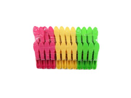 Kẹp áo nhựa dài đầu bầu dục bộ 24ks