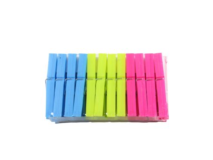 Kẹp áo nhựa dài đầu vuông bộ 24ks