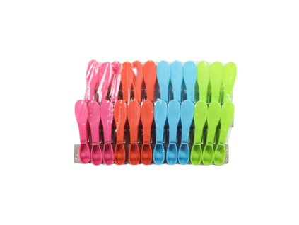 Kẹp áo nhựa dài đầu bầu dục bộ 24ks