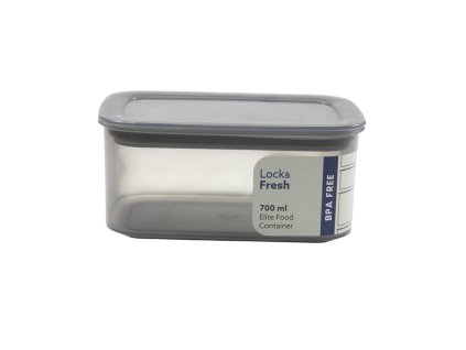 Hộp nhựa đựng đồ ăn chữ nhật nắp màu 700ml