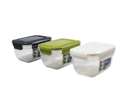 Hộp nhựa đựng đồ ăn chữ nhật nắp màu 1000ml