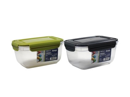 Hộp nhựa đựng đồ ăn chữ nhật nắp màu 1800ml