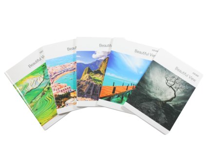 Vở viết A5 96 trang 60g/m2 có dòng kẻ Beautiful View (bịch: 5ks)