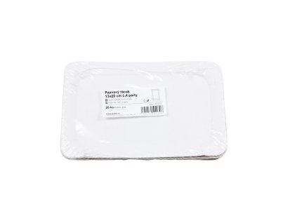 Đĩa giấy chữ nhật 13x20cm số 4 bộ 20ks