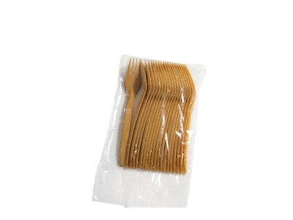 Dĩa ăn nhựa pha gỗ WPC bộ 20ks