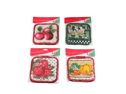 Miếng lót xoong bộ 2ks trong túi bóng kẹp giấy treo (bịch: 12 bộ)