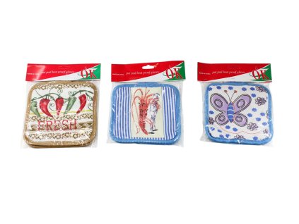 Miếng lót xoong bộ 2ks trong túi bóng kẹp giấy treo (bịch: 12 bộ)