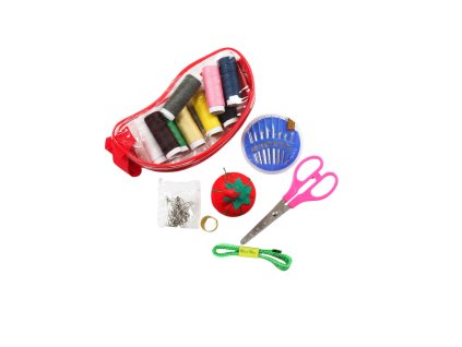 Bộ kim chỉ trong gói trong suốt kéo khóa (bịch: 12 bộ)