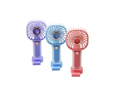 Quạt điện cầm tay vuông cắm nạp USB có chân đứng