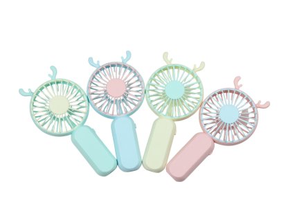 Quạt điện cầm tay hươu cắm nạp USB có chân đứng