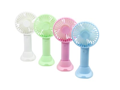 Quạt điện cầm tay tròn cắm nạp USB có chân đứng
