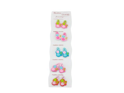 Cặp bật trẻ em vỉ nhựa 10ks mix màu