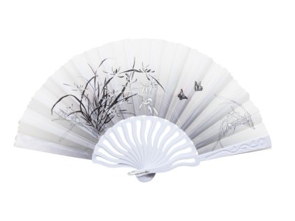 Quạt vải nan nhựa hoa lá (bịch: 24ks)