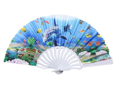 Quạt vải nan nhựa cá heo (bịch: 24ks)