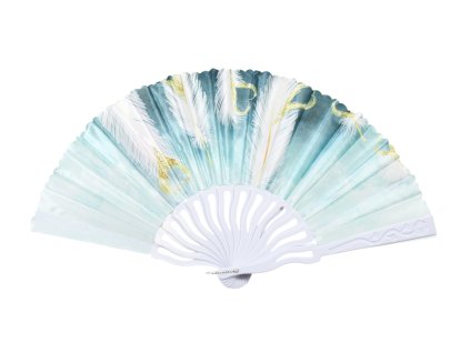 Quạt vải nan nhựa lông chim (bịch: 24ks)