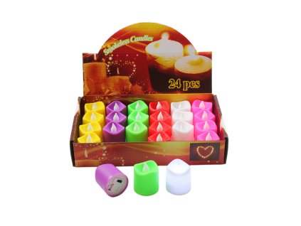 Nến điện màu đèn trắng 4x3.5cm (bịch: 24ks)