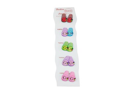 Cặp bật trẻ em vỉ nhựa 10ks mix màu