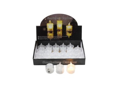 Nến điện trong suốt ngắn (bịch: 24ks)