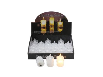 Nến điện trong suốt nhỡ (bịch: 24ks)