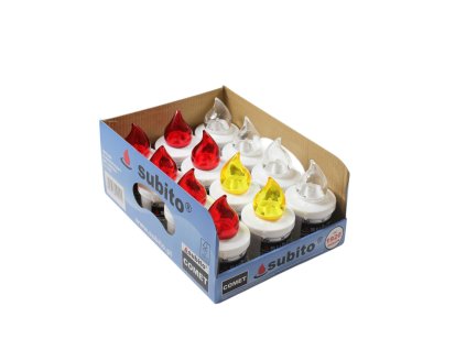 Nến điện Subito Comet mix màu (bịch: 12ks)