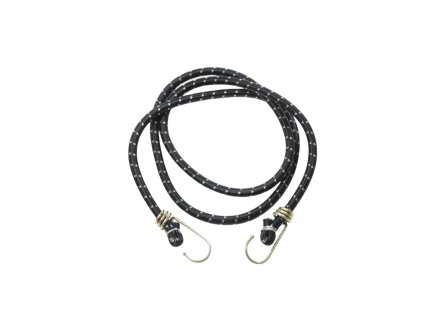 Dây chun tròn kẻ ngang móc sắt 1x150cm trong túi bóng kẹp giấy treo (bịch: 12ks)