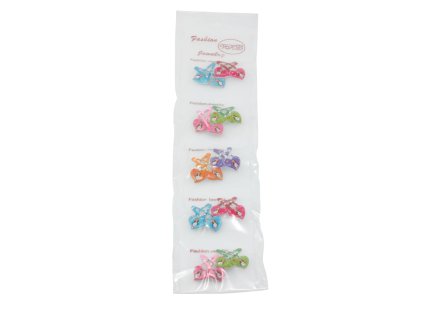Cặp bật trẻ em vỉ nhựa 10ks mix màu