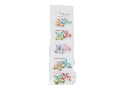 Cặp bật trẻ em vỉ nhựa 10ks mix màu