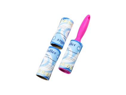 Bộ lăn áo dọc + 2 thay thế 20 trang trong túi bóng kẹp giấy treo (bịch: 6 bộ mix màu)