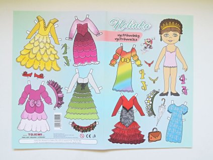 Giấy hình cắt dán 2 trang A4 Nelinka