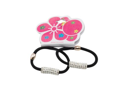 Dây buộc tóc đính đá vỉ 2 chiếc