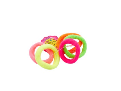 Dây buộc tóc mini vỉ giấy treo 5ks mix màu (bịch: 50 vỉ)