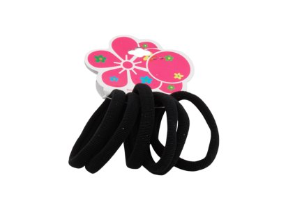 Dây buộc tóc vỉ giấy treo 6ks đen (Giá/cả bịch 12 vỉ)