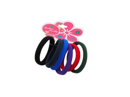 Dây buộc tóc vỉ giấy treo 6ks mix màu (Giá/cả bịch 12 vỉ mix 3 gam màu)