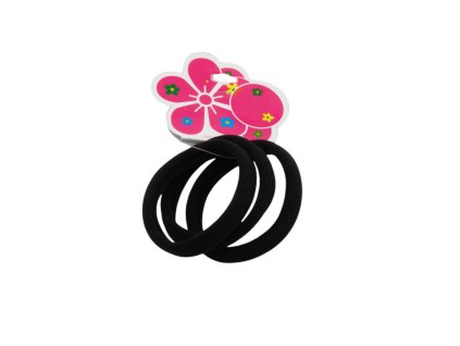 Dây buộc tóc vỉ giấy treo 3ks đen (Giá/cả bịch 12 vỉ)