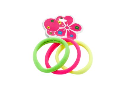 Dây buộc tóc vỉ giấy treo 3ks mix màu (Giá/cả bịch 12 vỉ mix 3 gam màu)