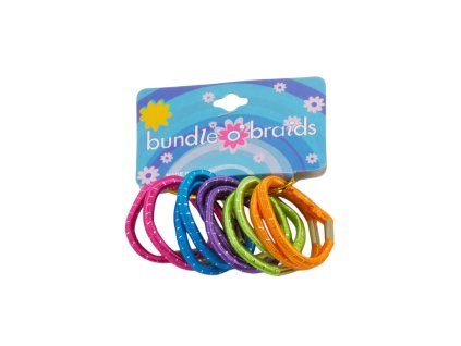 Dây buộc tóc nylon mấu sắt vỉ giấy treo 10ks mix màu (Giá/cả bịch 12 vỉ mix 3 gam màu)