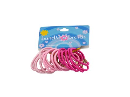 Dây buộc tóc nylon mấu sắt vỉ giấy treo 18ks mix màu (Giá/cả bịch 12 vỉ mix 6 gam màu)