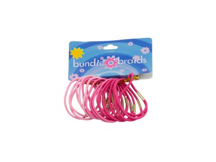 Dây buộc tóc nylon mấu sắt vỉ giấy treo 18ks mix màu (Giá/cả bịch 12 vỉ mix 4 gam màu)