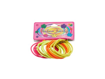 Dây buộc tóc nylon vỉ 18 chiếc màu quang