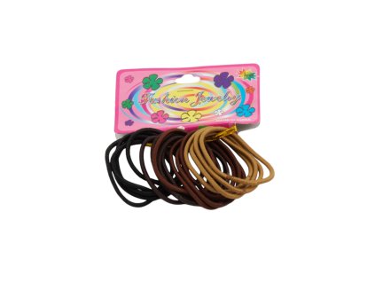 Dây buộc tóc nylon vỉ giấy treo 18ks mix màu (Giá/cả bịch 12 vỉ mix 6 gam màu)