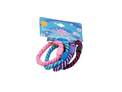 Dây buộc tóc mấu nhựa vỉ 4 chiếc