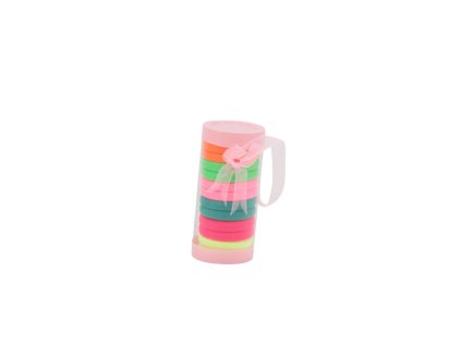 Dây buộc tóc ống nhựa 12ks mix màu (bịch: 12 ống mix 3 gam màu)