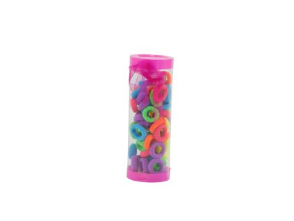 Dây buộc tóc ống nhựa 40ks mix màu (bịch: 12 ống mix 2 gam màu)