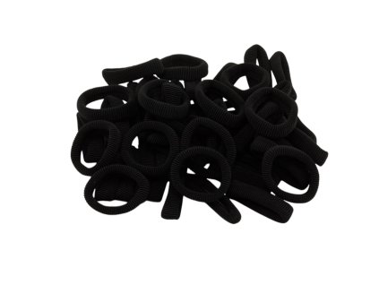 Dây buộc tóc len nhỡ đen gói