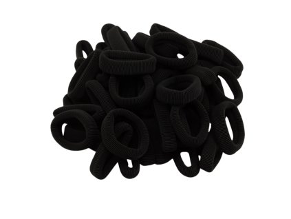 Dây buộc tóc len to đen gói