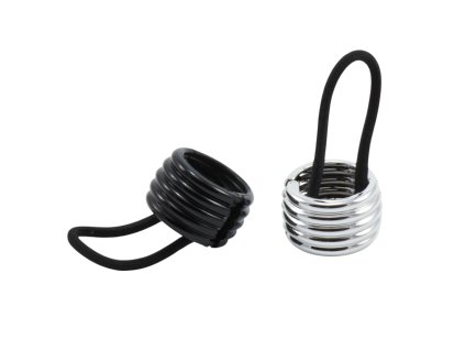 Dây buộc tóc vòng 2 tác dụng lằn ngang bịch 24ks mix 2 màu