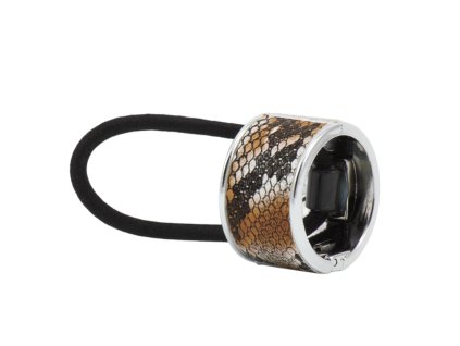 Dây buộc tóc vòng 2 trong 1 da rắn