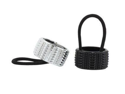 Dây buộc tóc vòng 2 tác dụng bịch 24ks mix 2 màu